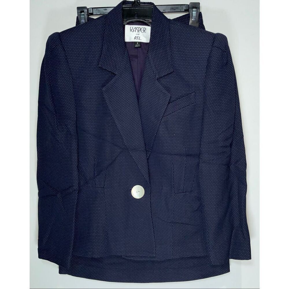 Kasper for ASL vintage 90s skirt suit size 4